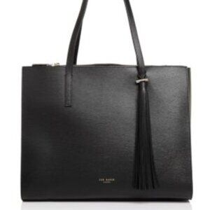 NIB Ted Baker Narissa Tassel Detail Large Leather Tote - New